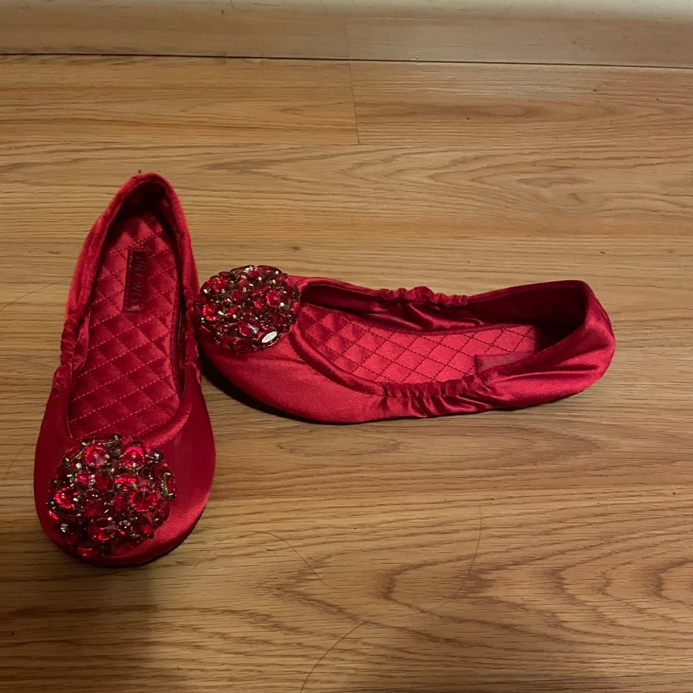 Nine West satin flats